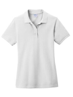 Port & Company LKP1500 Ladies Combed Ring Spun Pique Polo - Light Blue